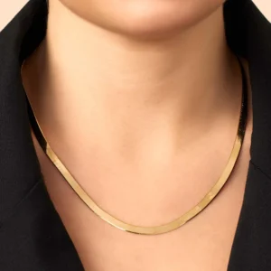 Statement Herringbone Necklace 30% off