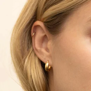 Forever Mini Hoops in Yellow Gold 30% off