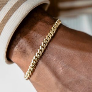 Miami Cuban Bracelet 6mm in Yellow Gold 30% off