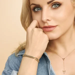 Estate Cuban Link Bracelet in Yellow Gold 30% off